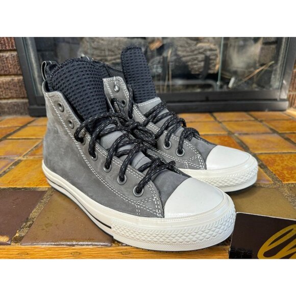 Women’s 8 Converse Chuck Taylor All Star Leather Waterproof Boots 166608c - Picture 2 of 9